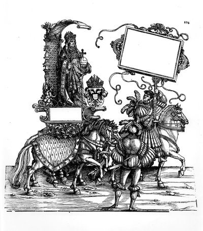 马克西米利安的凯旋游行场景，第1516-18页 作者 汉斯·伯格克米尔